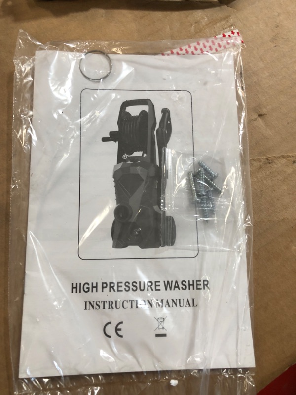 Photo 4 of ***FOR PARTS ONLY***  WHOLESUN WS 3000 Electric Pressure Washer 2.4GPM Power Washer 1600W High-Pressure Cleaner Machine