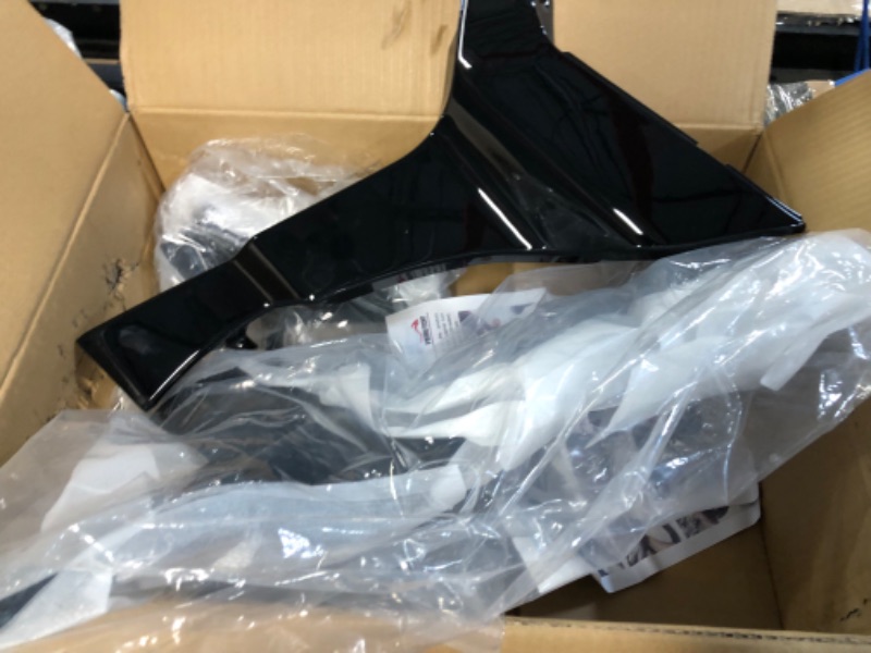 Photo 2 of VEISUTOR Black Side Fairing Spoilers Cover for Road Glide 17-23, Glossy Black Side Fairing Spoilers Cover