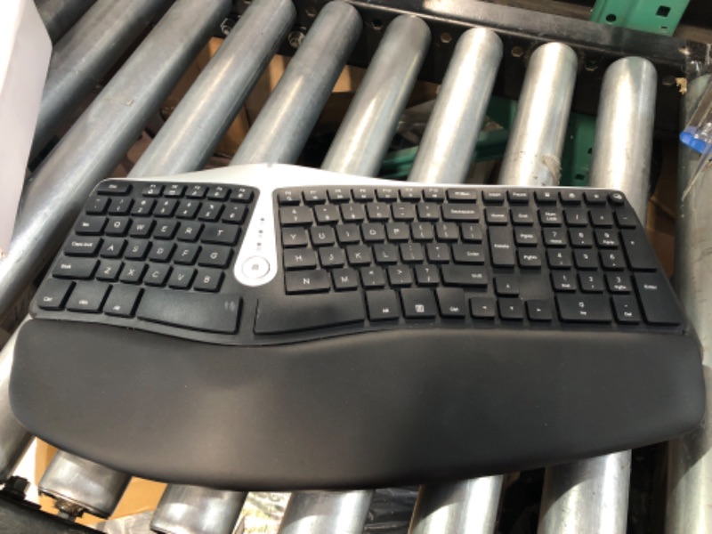 Photo 2 of Nulea Wireless Ergonomic Keyboard, 2.4G Split Keyboard with Cushioned Wrist and Palm Support