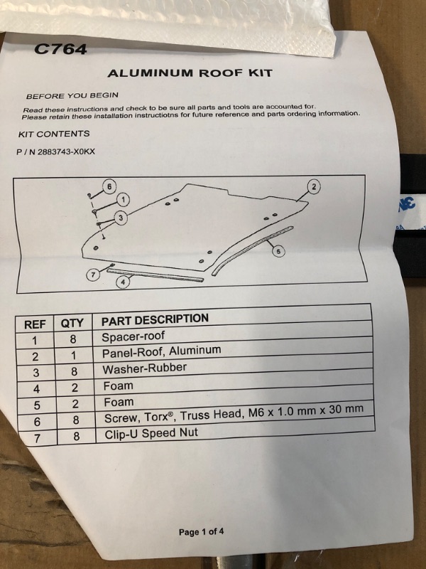 Photo 3 of *APPEARS NEW* NIXFACE RZR PRO XP Aluminum Roof Fit for 2020-2023 Polaris RZR PRO XP/RZR Turbo R (2 Seater) Replace #2883743-458