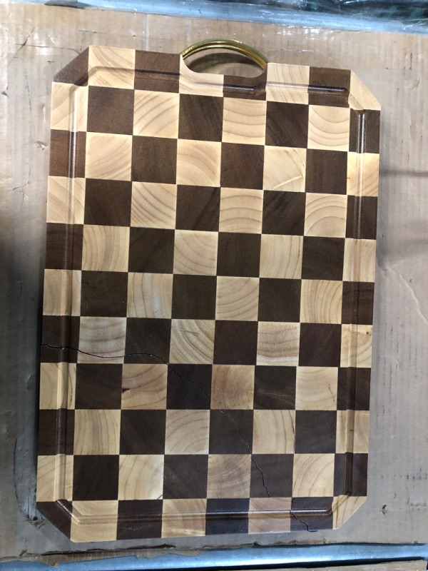 Photo 3 of [Broken] azamine End Grain Cutting Board, Large Walnut (20x14x2 inches)