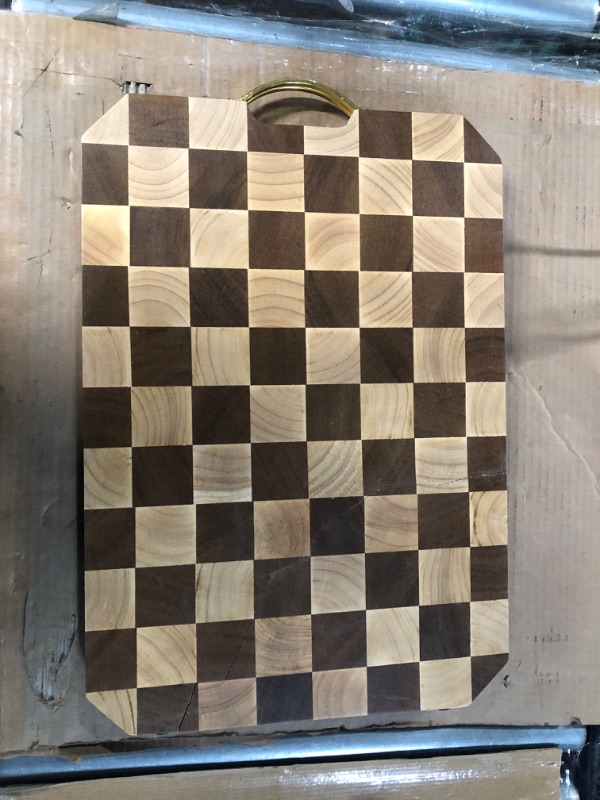 Photo 2 of [Broken] azamine End Grain Cutting Board, Large Walnut (20x14x2 inches)