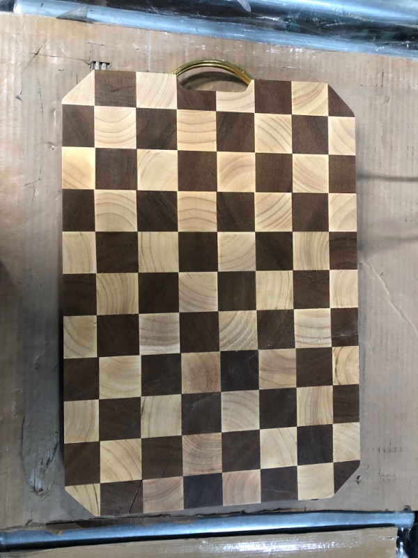 Photo 1 of [Broken] azamine End Grain Cutting Board, Large Walnut (20x14x2 inches)