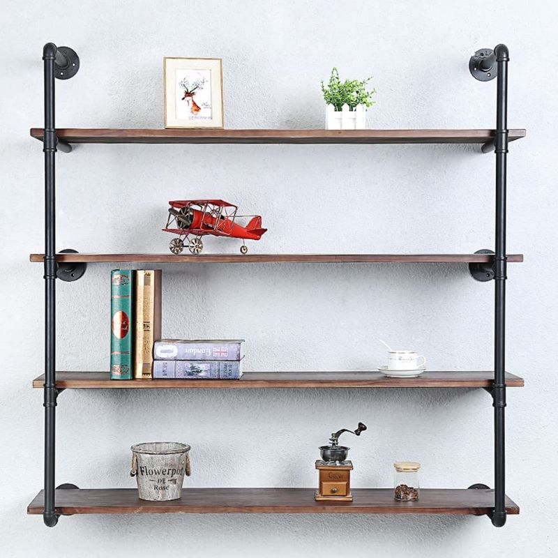 Photo 1 of [Missing Parts] Industrial Pipe Shelving Wall Mounted,48in