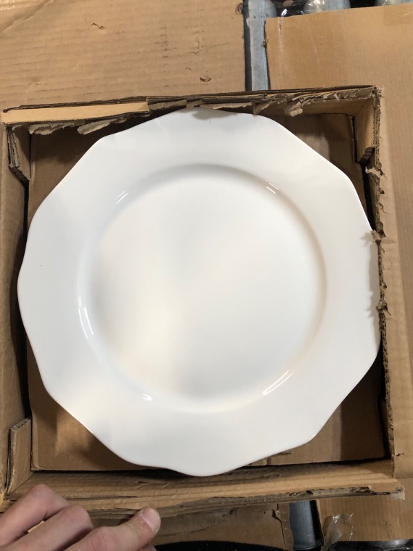 Photo 7 of [Brand New] MALACASA Plates and Bowls Sets, 16 Piece Bone China Dinnerware Sets for 4, Round White Dish Set