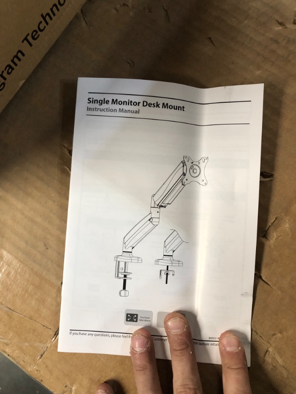 Photo 6 of MOUNTUP Single Monitor Desk Mount, Adjustable Gas Spring Monitor Arm Support Max 32 Inch, 4.4-17.6lbs Screen