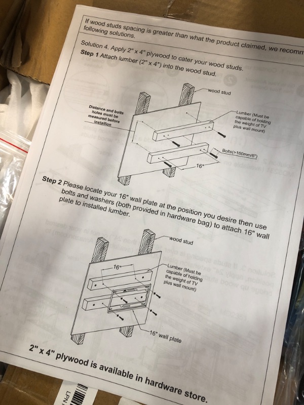 Photo 3 of Mounting Dream TV Mount Fixed for Most 26-55 Inch LED, LCD and Plasma TV, TV Wall Mount TV Bracket up to VESA 400x400mm and 100 LBS Loading Capacity, MD2361-K