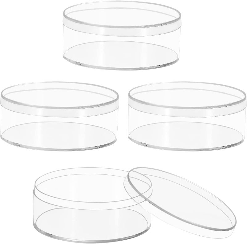 Photo 1 of  Clear Acrylic Plastic Round Cube Organizer