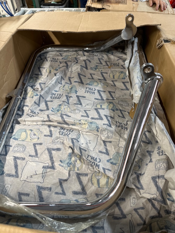Photo 1 of 1.5-INCH SOLID Crash Bars for Harley Davidson 1995-up Touring Street Glide, Road King, Ultra Limited, Electra Glide Models, Designed for The Engine, Fuel Tank, or Glory Paint Survive from a Drop-Black 3801B Black