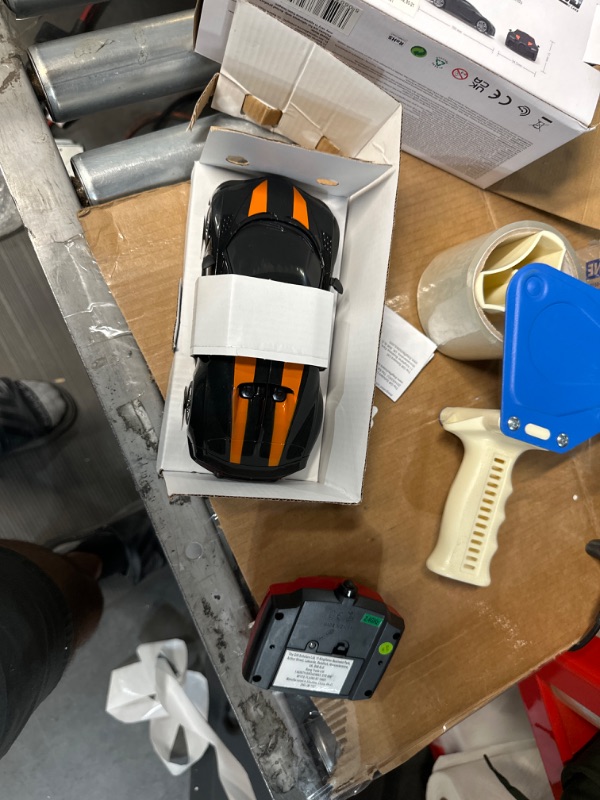 Photo 1 of CMJ RC Cars Bugatti Chiron RC Remote Control Car Supersport Black & Orange 2.4Ghz 1:24 Scale. Great Kids Play Toy Auto