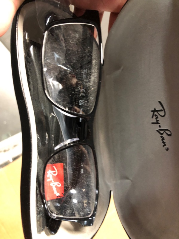 Photo 4 of Ray-Ban Rx6238 Square Prescription Eyeglass Frames Black/Demo Lens 53 Millimeters