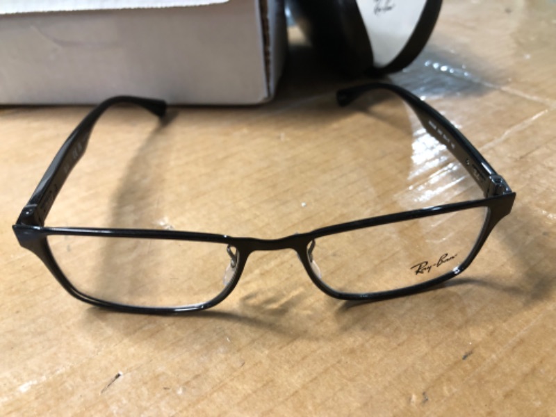 Photo 2 of Ray-Ban Rx6238 Square Prescription Eyeglass Frames Black/Demo Lens 53 Millimeters