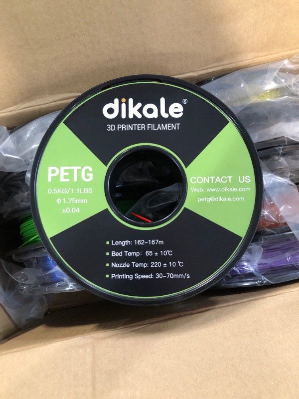 Photo 3 of **NEW** (8/10 are sealed)PETG 3D Printer Filament 1.75mm 10 Packs 0.5kg Bundle,(11 lbs) 10 Colors PETG