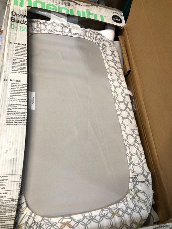 Photo 2 of **USED/LIKE NEW** Ingenuity Dream & Grow Bedside Baby Bassinet 2-Mode Crib 0-12 Months, Adjustable Height - Dalton (Grey)