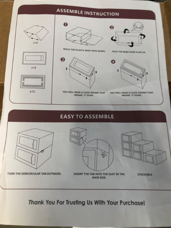 Photo 5 of SEE SPRING Large 6 Pack Shoe Storage Box,  *** LIKE NEW  STOCK PHOTO FOR REF ONLY 