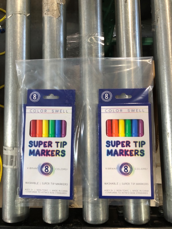 Photo 3 of Color Swell Super Tip Washable Marker Pack of 8 Vibrant Colors (2 PACK)