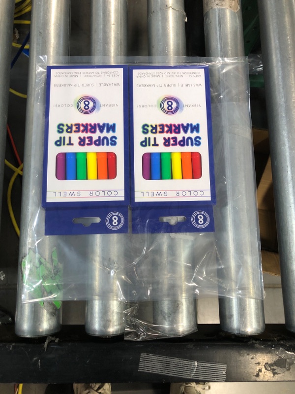 Photo 1 of Color Swell Super Tip Washable Marker Pack of 8 Vibrant Colors (2 PACK)