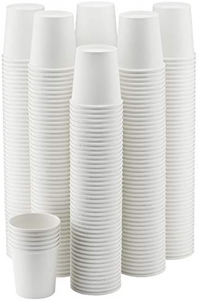 Photo 1 of 300-Pack 8 oz. White Paper Disposable Cups