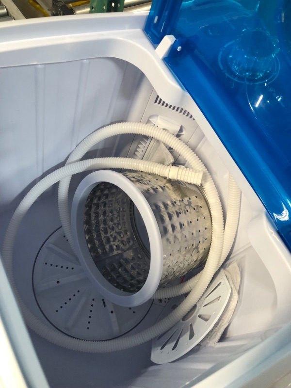 Photo 3 of *Used/Dirty* MamaHome Small Semi-Automatic Compact Washer Spin Cycle Basket, XPB46-1208-Blue, Blue