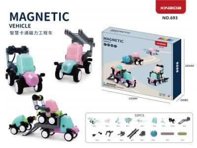 Photo 1 of  Magnetic Sticks Building Block Vehicle