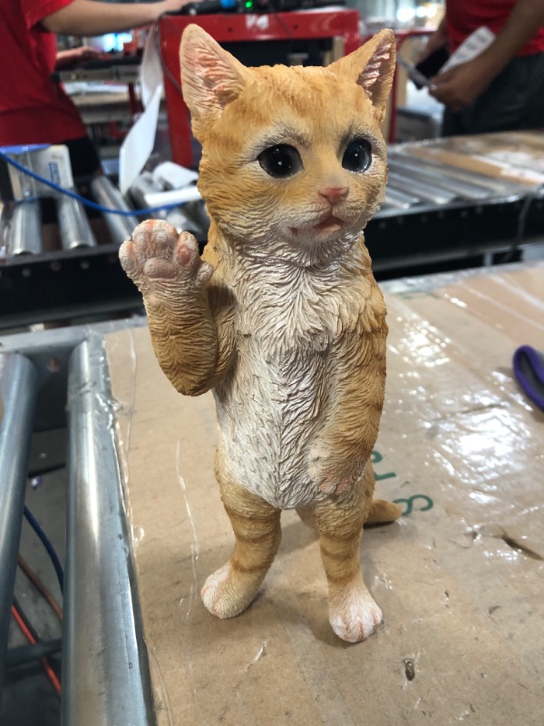 Photo 1 of *Stock Photo Similar* Hi-Line Gift Playing Tabby Kitten Garden Statue