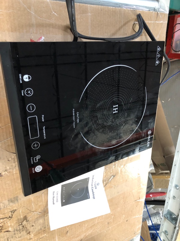 Photo 2 of **SEE NOTES**
Portable Induction Cooktop, iSiLER 1800W Sensor Touch Electric Induction Cooker Cooktop with Kids Safety Lock, 18 Power 17 Temperature Setting Countertop Burner with Timer