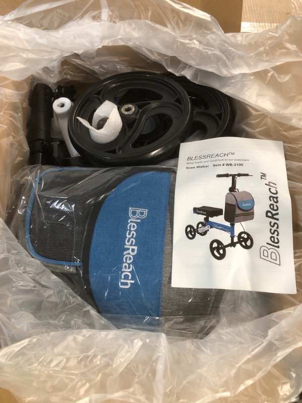 Photo 2 of BlessReach Steerable Knee Walker Deluxe Medical Scooter for Foot Injuries