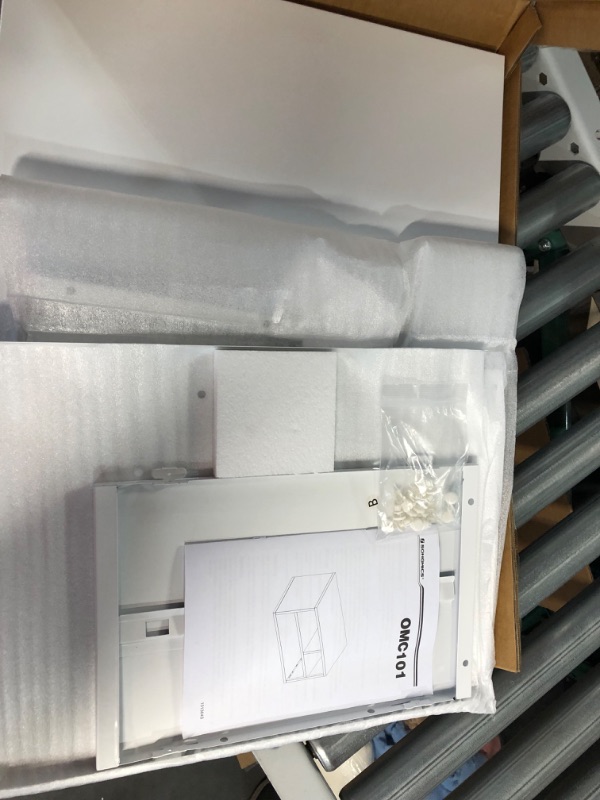 Photo 1 of SONGMICS Printer Stand, Fax Storage Shelf, Desk Organiser, Steel Frame, Versatile, Modern Style, Office, 40.5 x 30 x 22 cm (L x W x H), White OMC101W01
