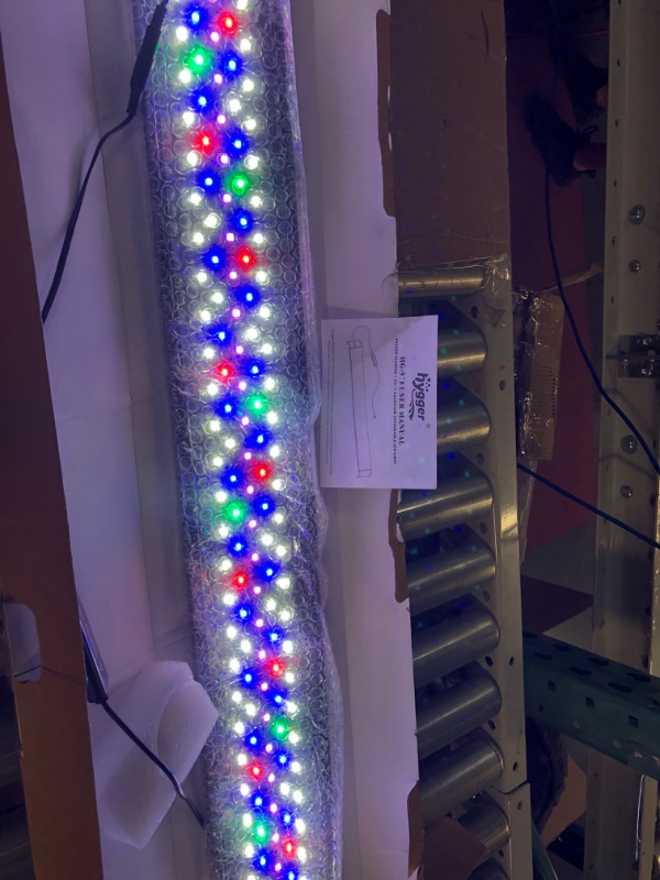 Photo 1 of hygger Advanced Full Spectrum LED Aquarium Light with Timer 24/7 Lighting Cycle, Customize Mode 7 Colors 5 Intensity Planted Tank Light for 55~75 Gallon Fish Tank 48"- 54"