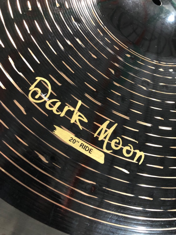 Photo 6 of Arborea Drum Cymbal Set: 14” Hihats, 16” Crash, 18” Crash, 20” Ride Classics Drak Moon