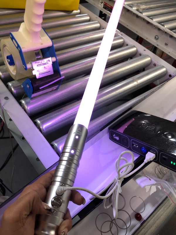 Photo 2 of ARTSABERS RBG 11 Colors 9 Sounds Metal Hilt Force FX Dueling Lightsaber Silver