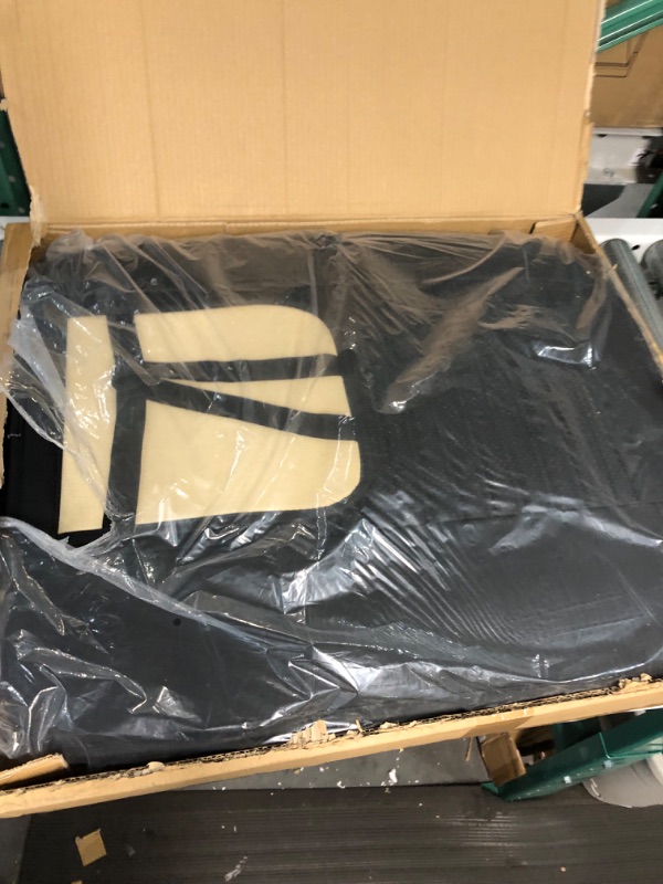 Photo 1 of D-Lumina Back Seat Cover - Car Rear Seats Bottom Cushion, Auto Bench Protector, Black Breathable PU Leather, Bamboo Charcoal Filled, Universal