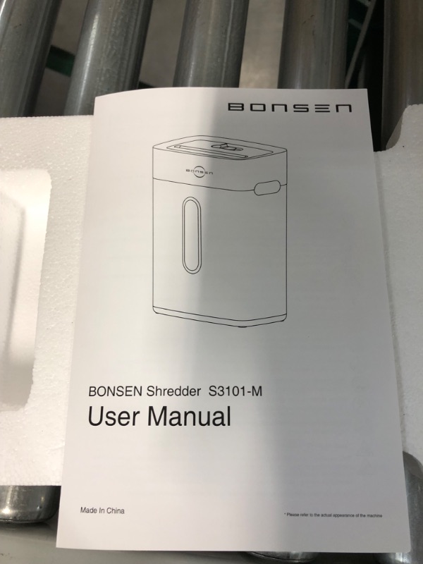 Photo 4 of BONSEN High Security Micro-Cut Paper Shredder, 6-Sheet P-4 Home Office Shredder