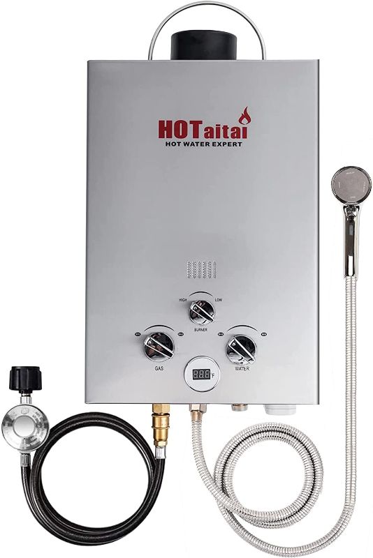 Photo 1 of ***PARTS ONLY*** HOTaitai Portable Tankless Water Heater Propane, 6L/1.58GPM Outdoor Portable Gas Water Heater, Propane Water Heater
