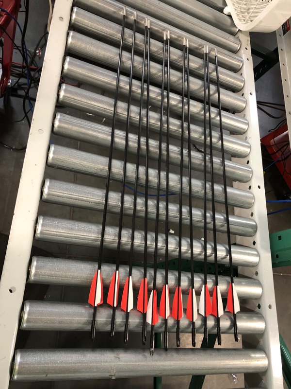 Photo 1 of 11pcs, Red Archery Arrows 31.5 inches long