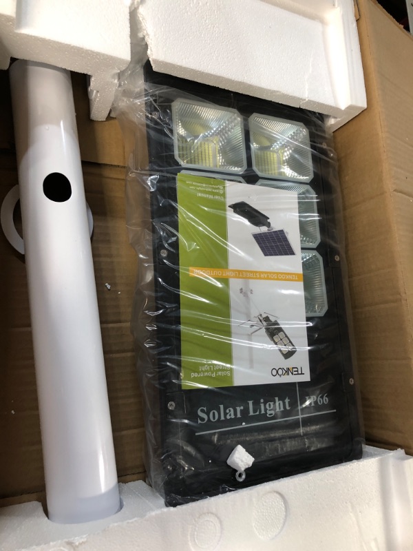 Photo 2 of ***FOR PARTS ONLY - MISSING SOLAR PANEL ****
TENKOO LED Solar Street Light Outdoor