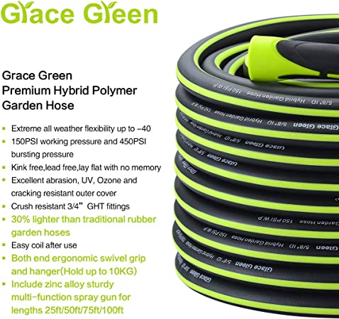 Photo 1 of **SEE NOTES** Hybrid Garden Hose, 5/8 in.×50FT Water Hose