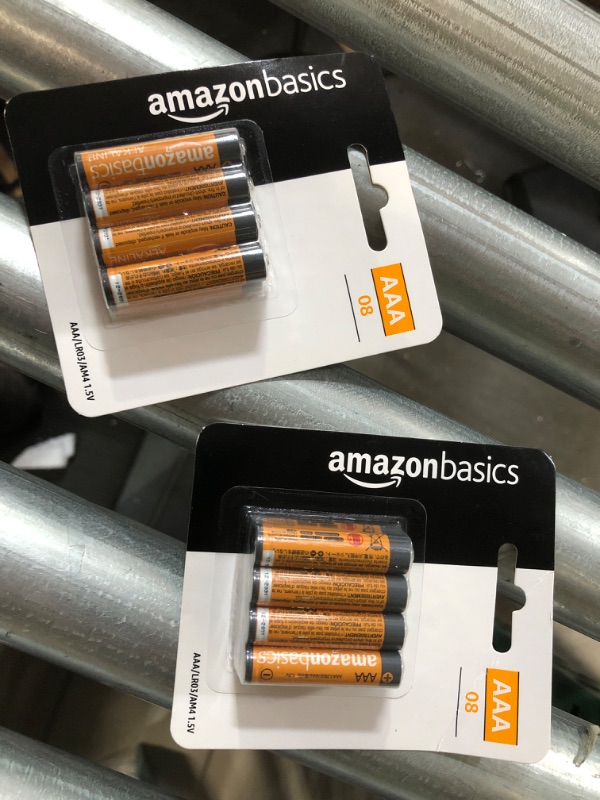 Photo 2 of (2x) Amazon Basics 8 Pack AAA High-Performance Alkaline Batteries