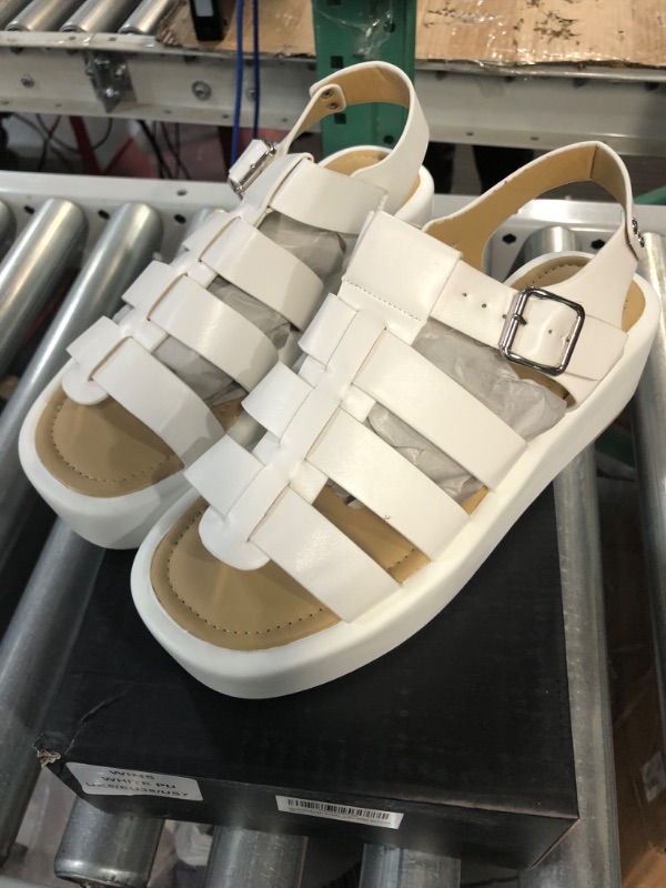 Photo 2 of Ankle Strap White Synthetic Shoes