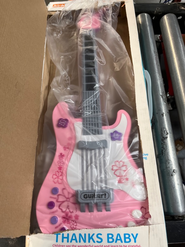 Photo 2 of [USED] M SANMERSEN Kids Guitar for Girls Music Toys Guitar Pink