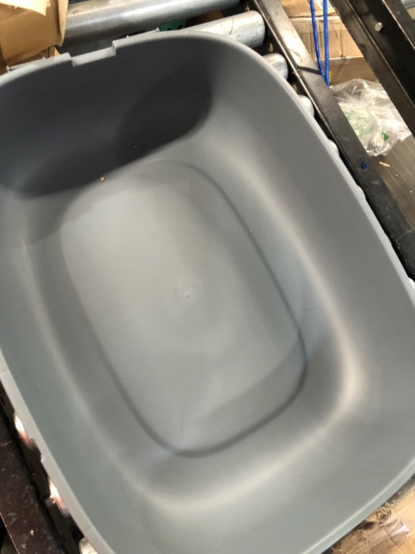 Photo 2 of *Used/Dirty* EassyHoo Large Cat Litter Box, Foldable with Lid, Grey