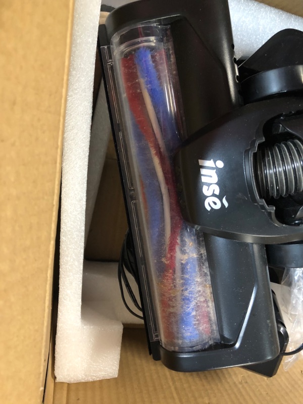 Photo 9 of *Used/Dirty* INSE 6-in-1 Rechargeable Stick Vacuum with 2200 m-A-h Battery, N5S Blue