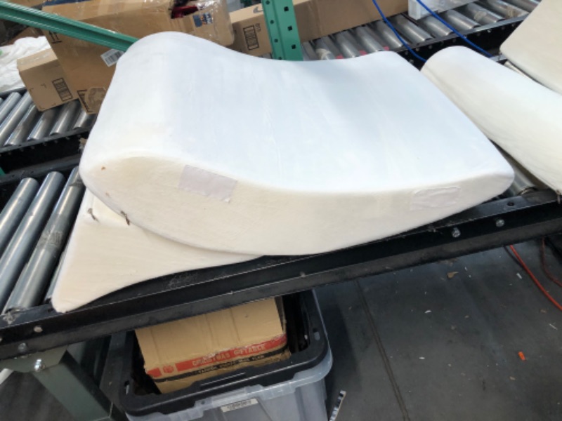 Photo 2 of **Item WHITE** Axelrod Bed Wedge Pillow Set 17.5" Wide, White 