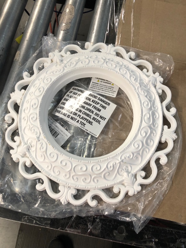 Photo 3 of *Minor Chips in Paint* Ekena Millwork CM13OR Orrington Ceiling Medallion, 13 1/4"OD x 6 5/8"ID x 1 1/8"P, Factory Primed