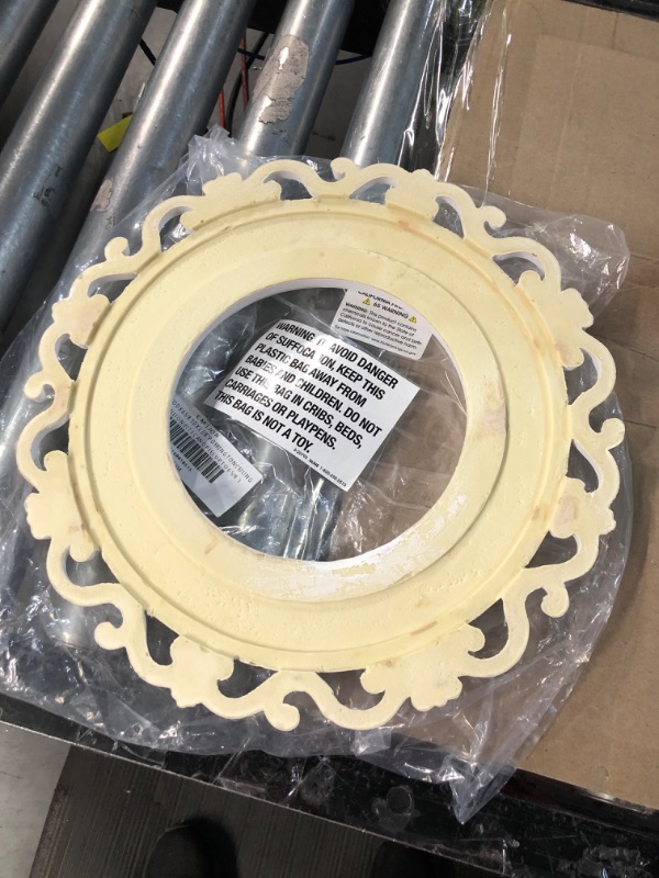 Photo 2 of *Minor Chips in Paint* Ekena Millwork CM13OR Orrington Ceiling Medallion, 13 1/4"OD x 6 5/8"ID x 1 1/8"P, Factory Primed