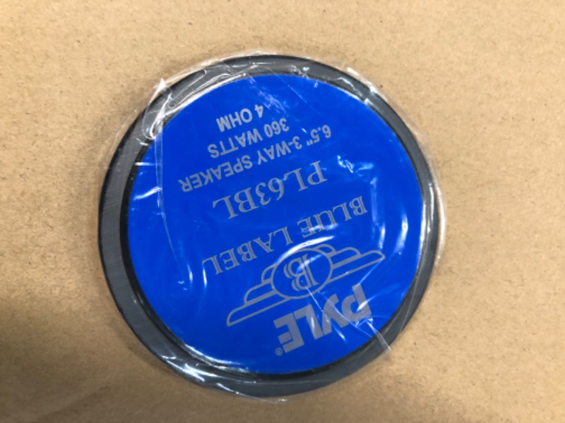Photo 4 of Pyle 6.5" Three-Way Sound Speaker System - 180 W RMS/360W Power Handling w/ 4 Ohm Impedance and 3/4'' Piezo Tweeter, Blue
