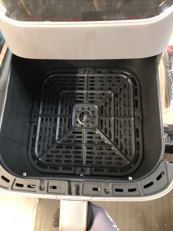 Photo 4 of *Broken Plastic on 1 Bottom Corner* Ultrean 9 Quart 6-in-1 Electric Hot XL Airfryer, LCD Touch Control Panel and Nonstick Basket, ETL Certified, 1750W