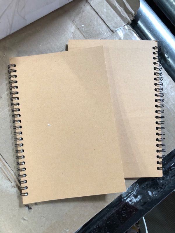Photo 1 of DENSET HBTDM Spiral Notebooks College Ruled, Lined For Memo Diary Journal, Wirebound Notepads 100 Pages (50 Sheets), 8.4" x 5.7", 2 Pcs