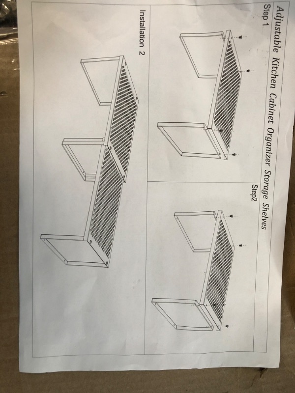 Photo 3 of (see notes) NEX Kitchen Shelf Organizer for Cabinet Counter Cupboard Pantry