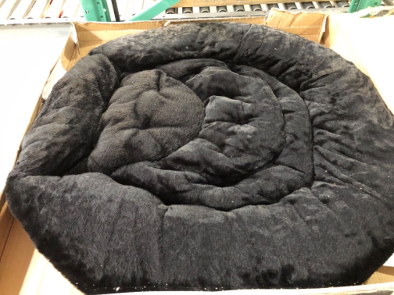 Photo 4 of Milliard Cozy Chair/Faux Fur Saucer Chair for Bedroom/X-Large (Black)